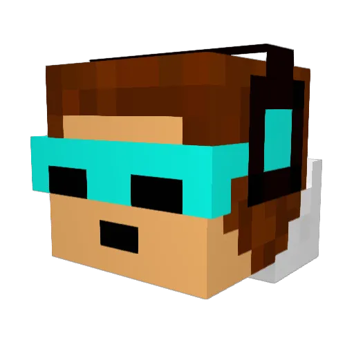 TaskMaster12 Minecraft avatar head, 3D render