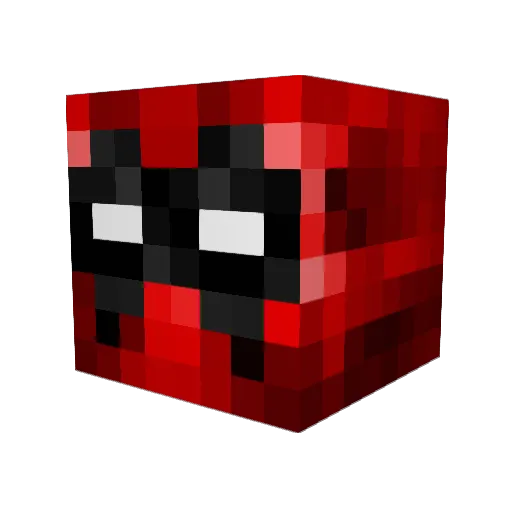 Taskman Minecraft avatar head, 3D render