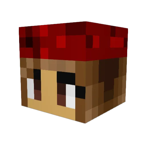 Tasmet Minecraft avatar head, 3D render