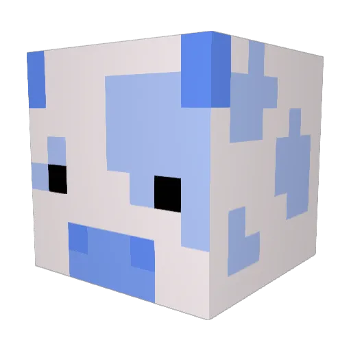 Tasni Minecraft avatar head, 3D render