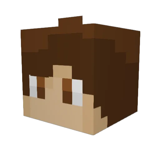 Tassick Minecraft avatar head, 3D render