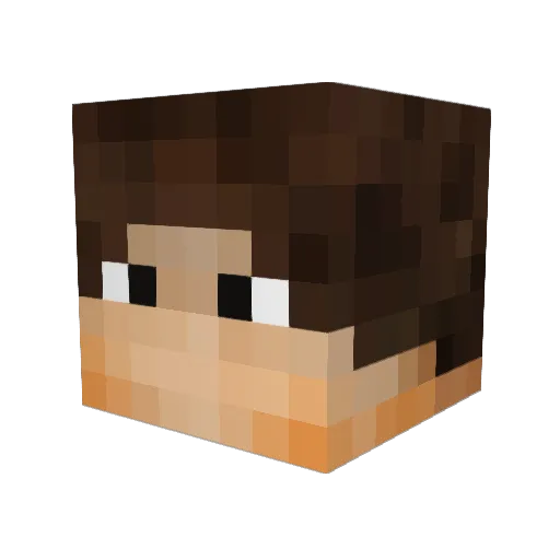 Tasske Minecraft avatar head, 3D render