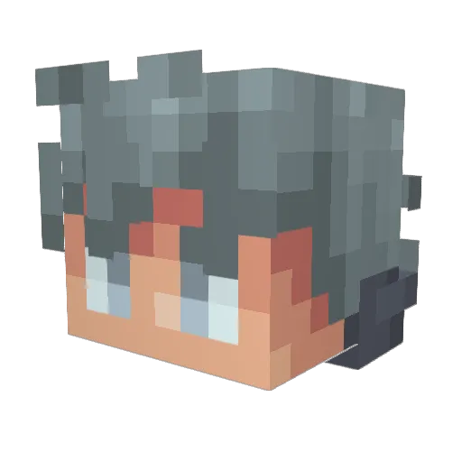 TasteMehBlade Minecraft avatar head, 3D render