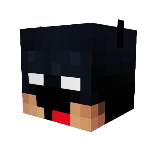 Tasteless_Tater Minecraft avatar head, 3D render