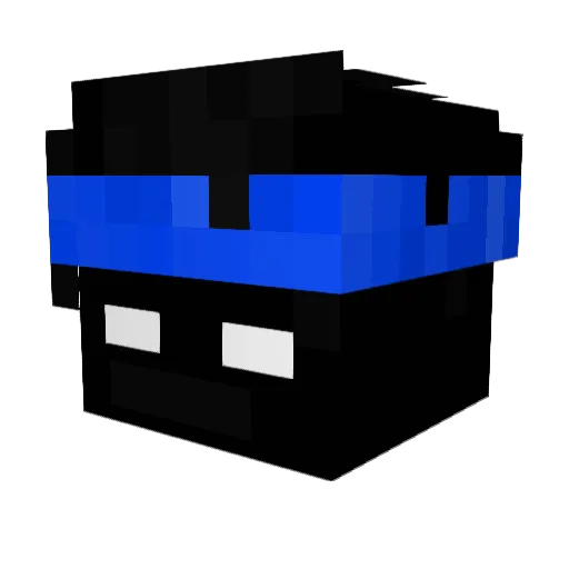 Tasterine Minecraft avatar head, 3D render