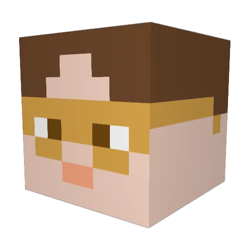 TasteyCakes Minecraft avatar head, 3D render