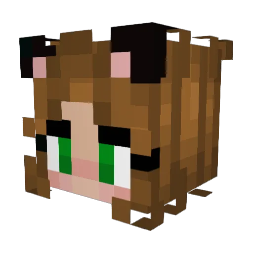 TastiestPanda Minecraft avatar head, 3D render