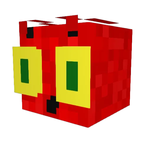 TastyAbe Minecraft avatar head, 3D render