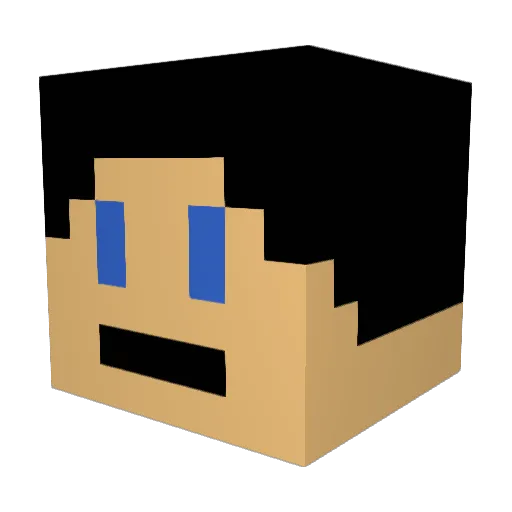 TastyBoy36 Minecraft avatar head, 3D render