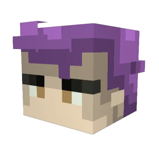 TastyChiquen Minecraft avatar head, 3D render