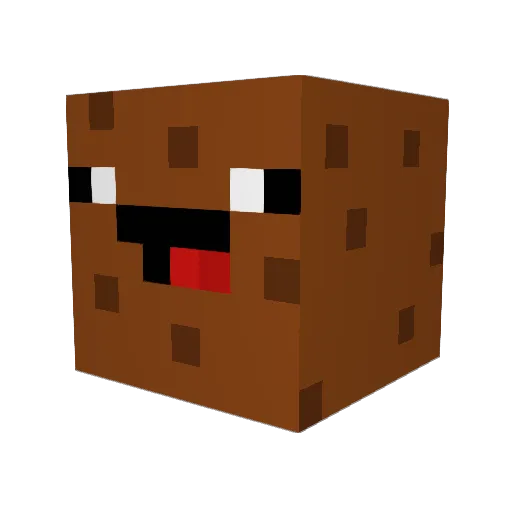 TastyCream Minecraft avatar head, 3D render
