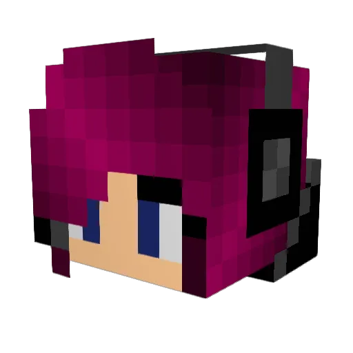TastyGold Minecraft avatar head, 3D render