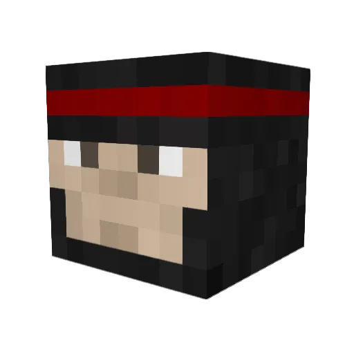 TastyWatermelon Minecraft avatar head, 3D render