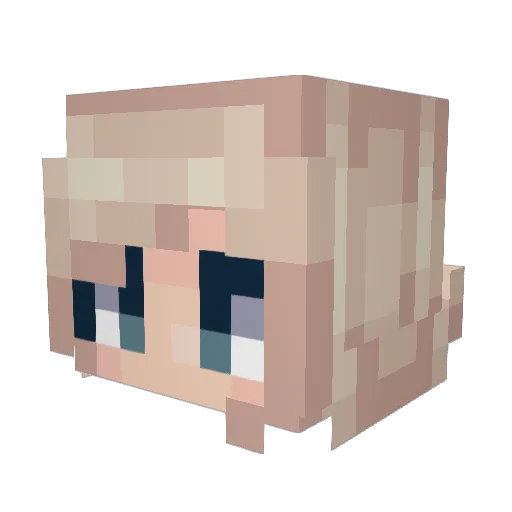 Tasukat Minecraft avatar head, 3D render