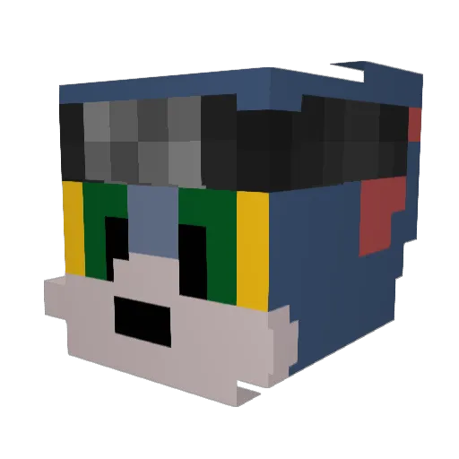 Minecraft-Avatar von TasukiKobayashi: Kopf als 3D-Render