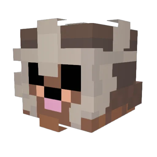 Tat4r0 Minecraft avatar head, 3D render
