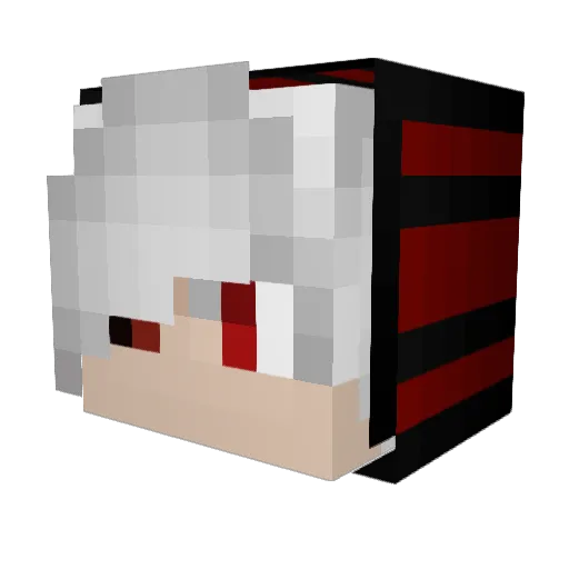 TataTH Minecraft avatar head, 3D render