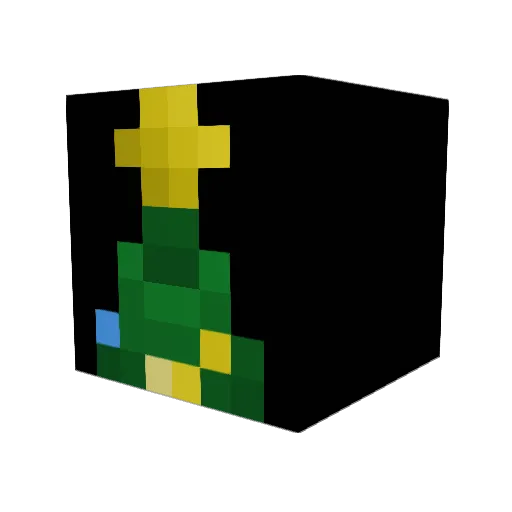 Tata_P Minecraft avatar head, 3D render