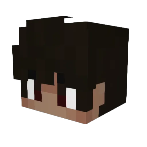 Tatabs Minecraft avatar head, 3D render