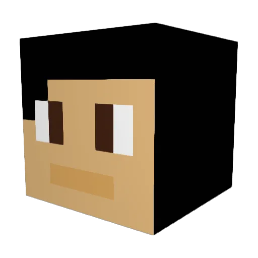 Tatacri Minecraft avatar head, 3D render
