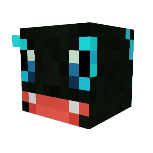 Tate0000 Minecraft avatar head, 3D render