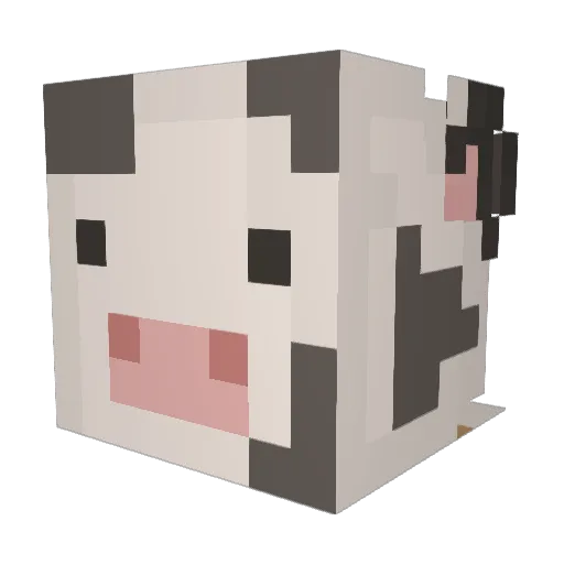 Tate_W Minecraft avatar head, 3D render