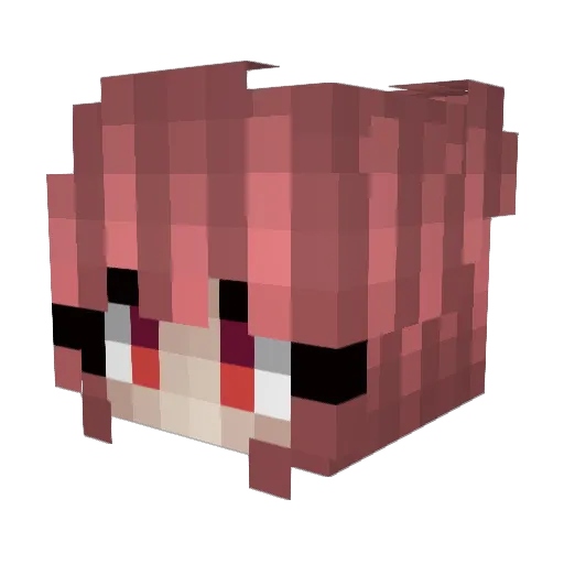 Tateky Minecraft avatar head, 3D render