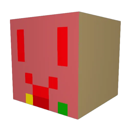 Tatemayelytz Minecraft avatar head, 3D render