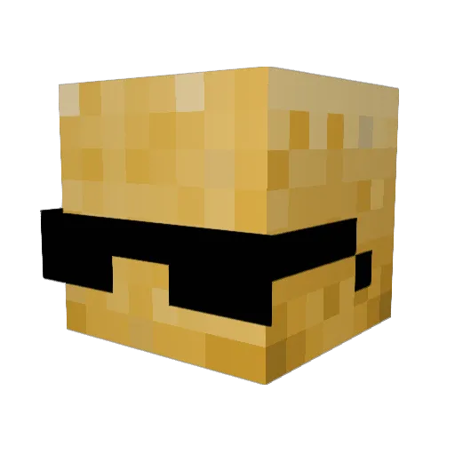 TaterBot3000 Minecraft avatar head, 3D render