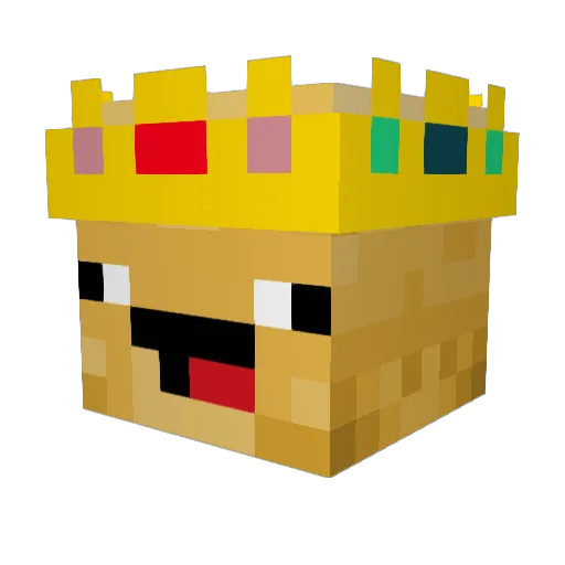TaterBruh Minecraft avatar head, 3D render