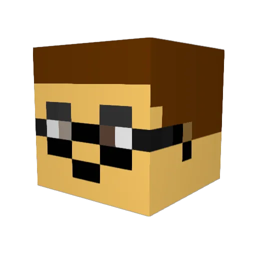 TaterTot50 Minecraft avatar head, 3D render