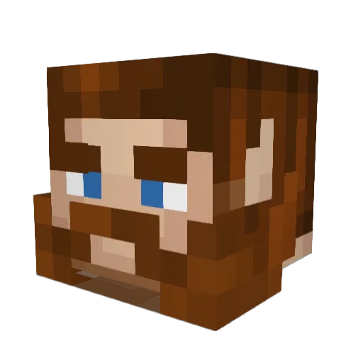TaterVater5 Minecraft avatar head, 3D render