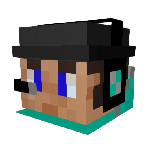 Taterbug06 Minecraft avatar head, 3D render
