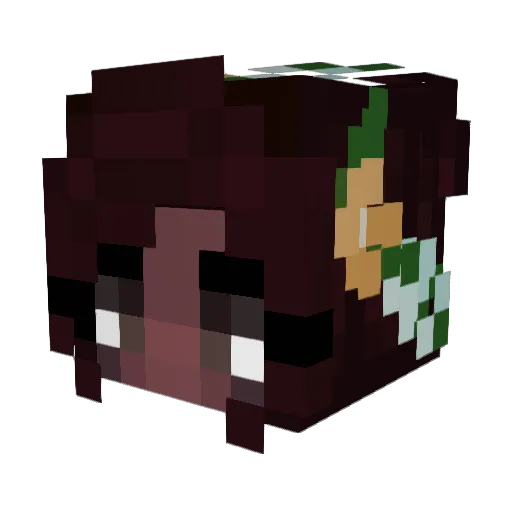 TaterrTottt Minecraft avatar head, 3D render