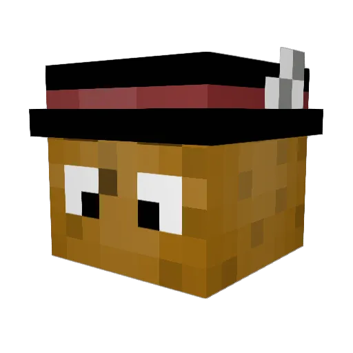 TatertotFTW Minecraft avatar head, 3D render