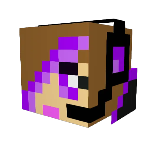 Tatevjan Minecraft avatar head, 3D render