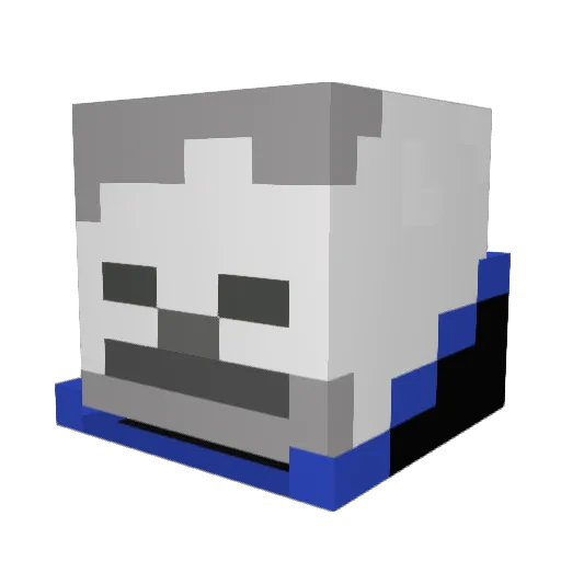 Tatherwood Minecraft avatar head, 3D render