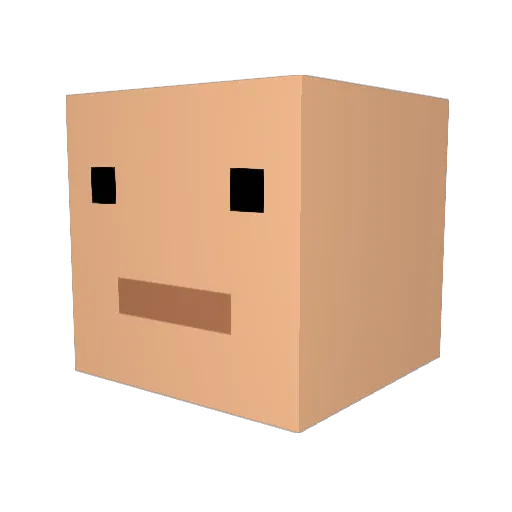 Tathigak Minecraft avatar head, 3D render