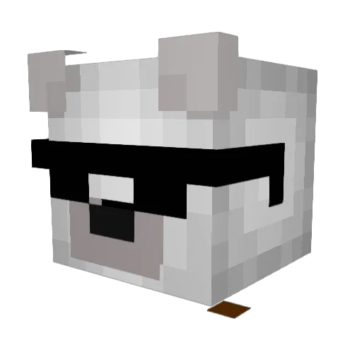 Tati_Ishu Minecraft avatar head, 3D render