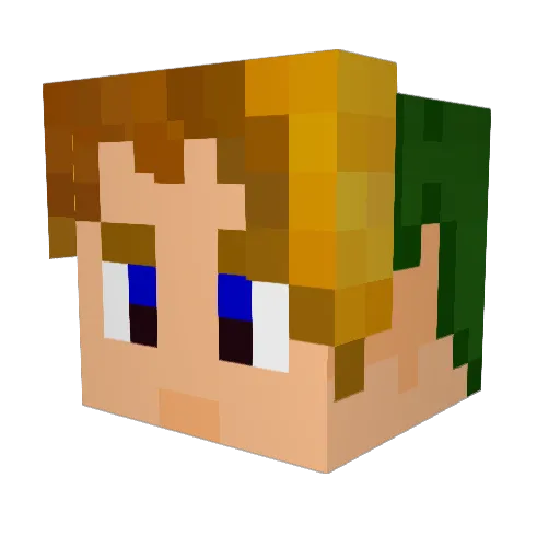 Tatitux123 Minecraft avatar head, 3D render
