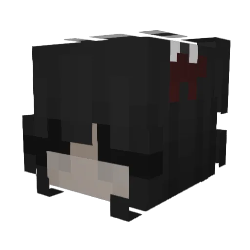 Tatixx Minecraft avatar head, 3D render