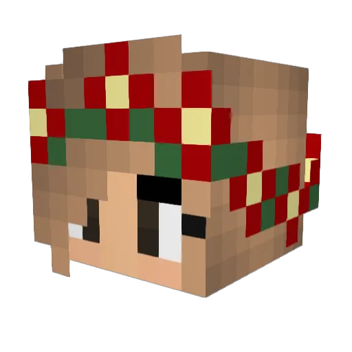 Tatjoey Minecraft avatar head, 3D render