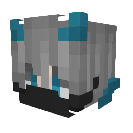 Tatkos Minecraft avatar head, 3D render