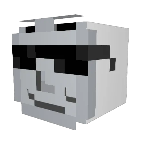 TatlimBenim Minecraft avatar head, 3D render