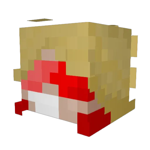 TatoM8 Minecraft avatar head, 3D render