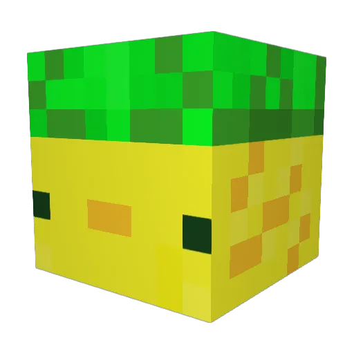 TatoSTAR Minecraft avatar head, 3D render