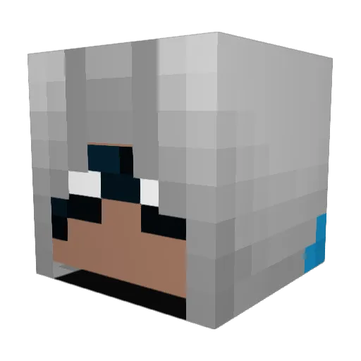 TatoWilk Minecraft avatar head, 3D render