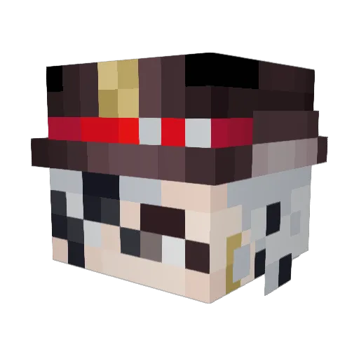 TatoXdd Minecraft avatar head, 3D render