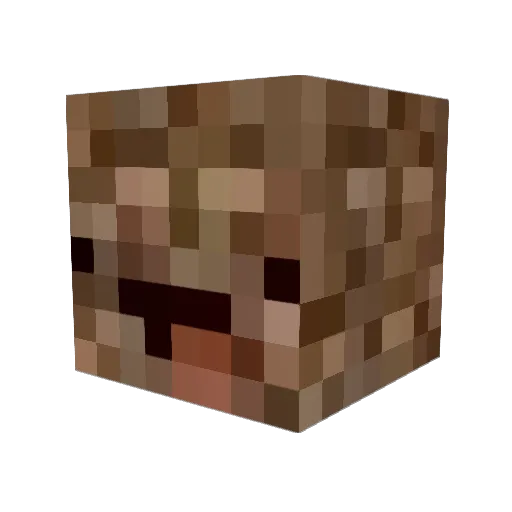 Tatorrr Minecraft avatar head, 3D render