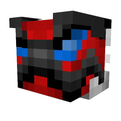 TatoxTV Minecraft avatar head, 3D render